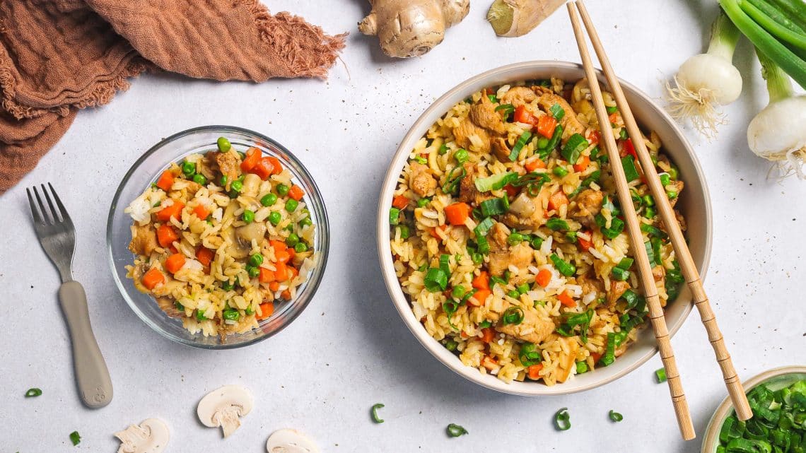 Riz sauté au poulet teriyaki H