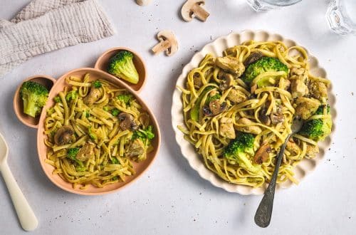 Pâtes au poulet, pesto et brocoli H