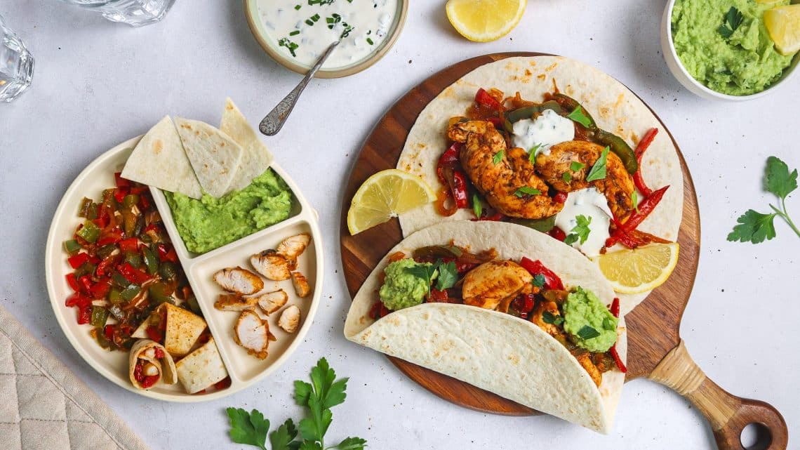 Fajitas poulet poivrons express H