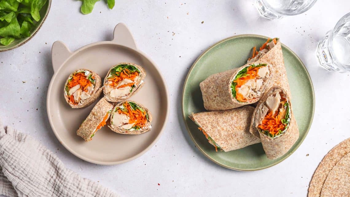 Wraps poulet crudités H