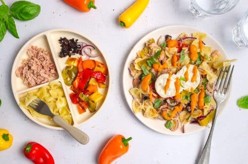 Salade de pâtes au thon et poivrons grillés H