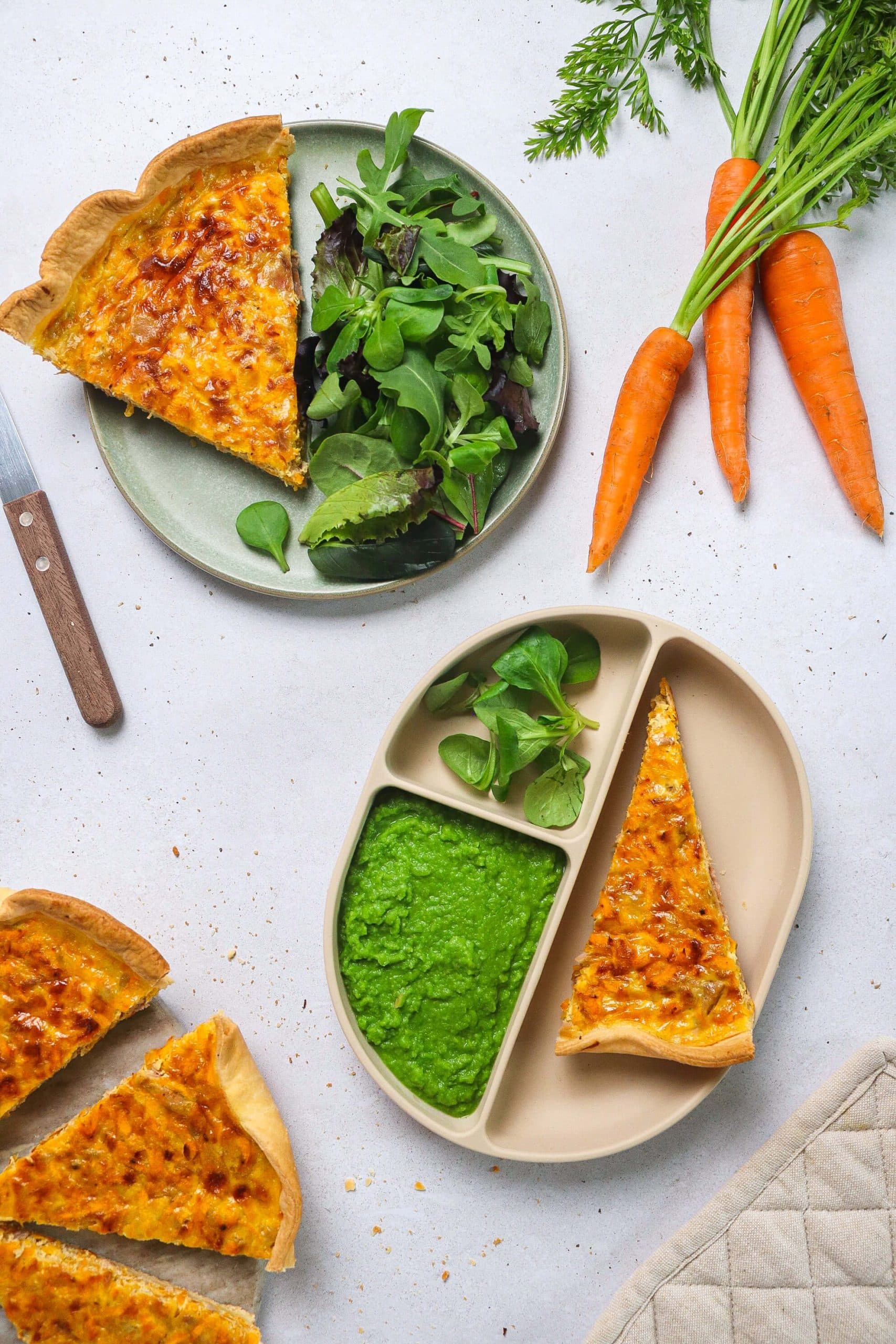 Tarte salée carottes thon