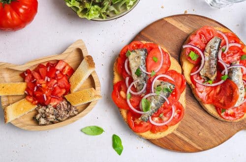 Bruschetta tomates sardines H