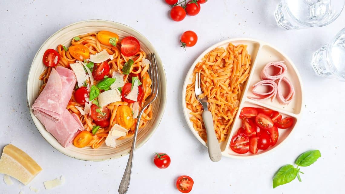 Pâtes à la sauce tomates et jambon H