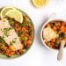 Saumon au four et légumes rôtis (one pot) H