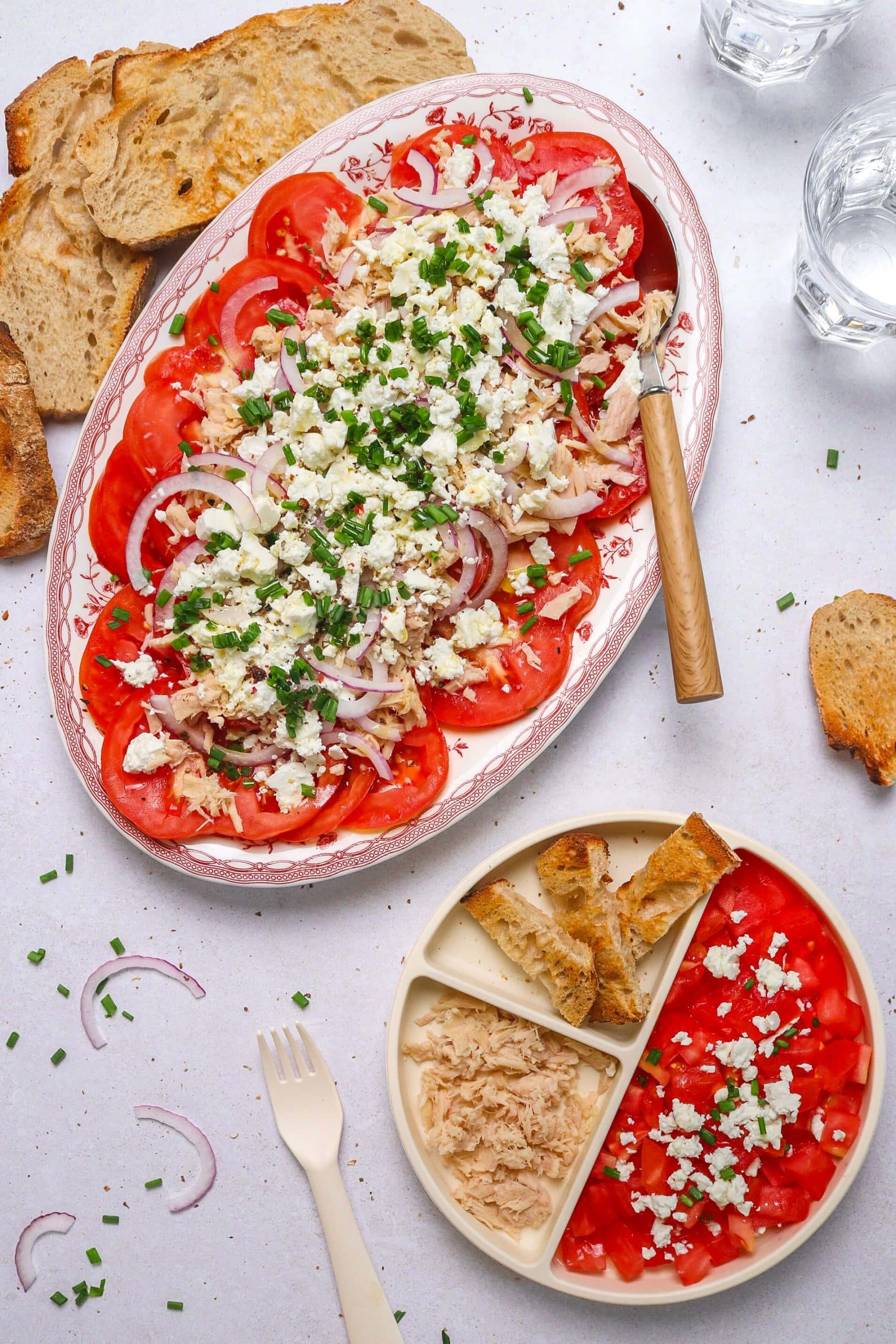 Salade de tomates au thon