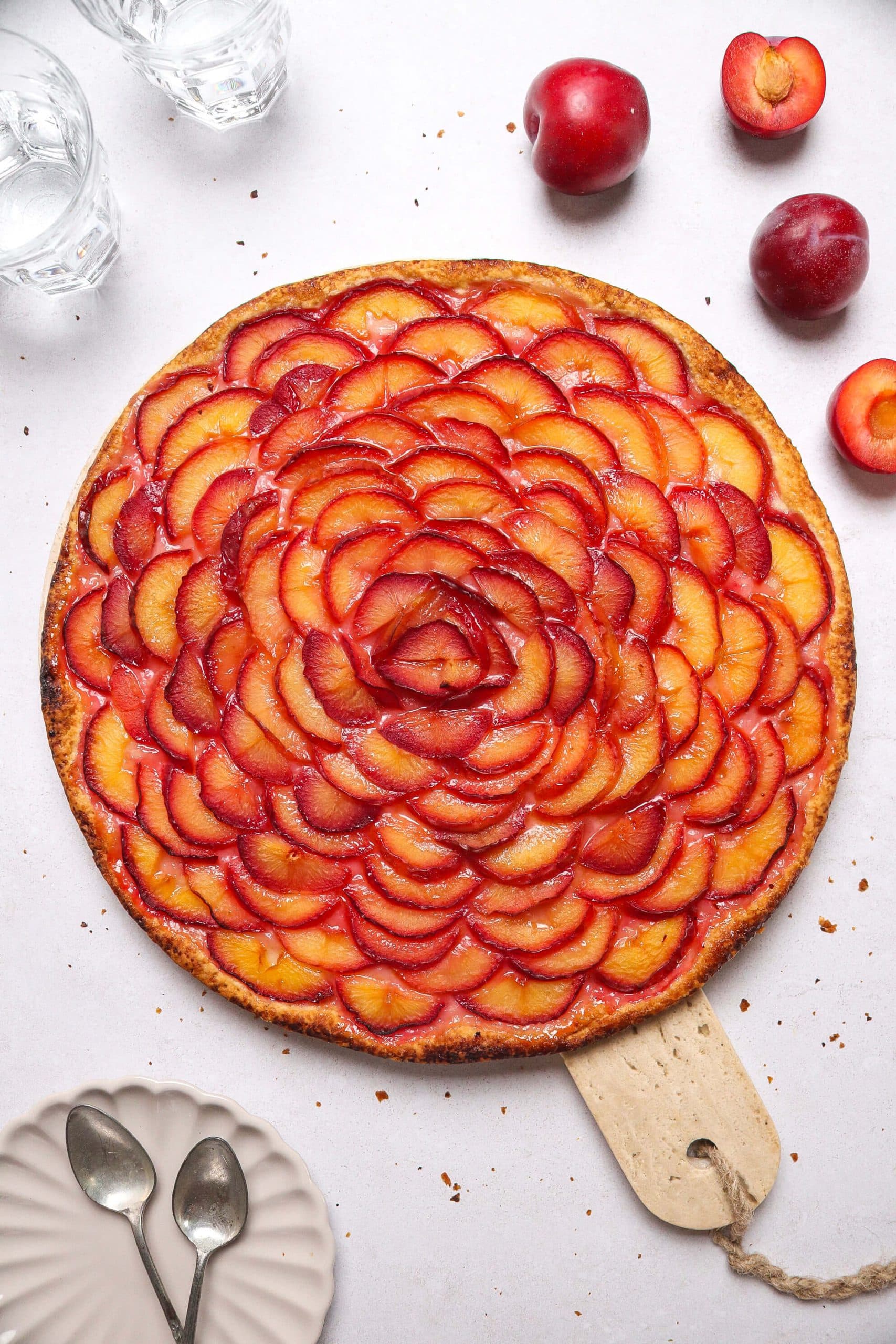 Tarte fine aux prunes