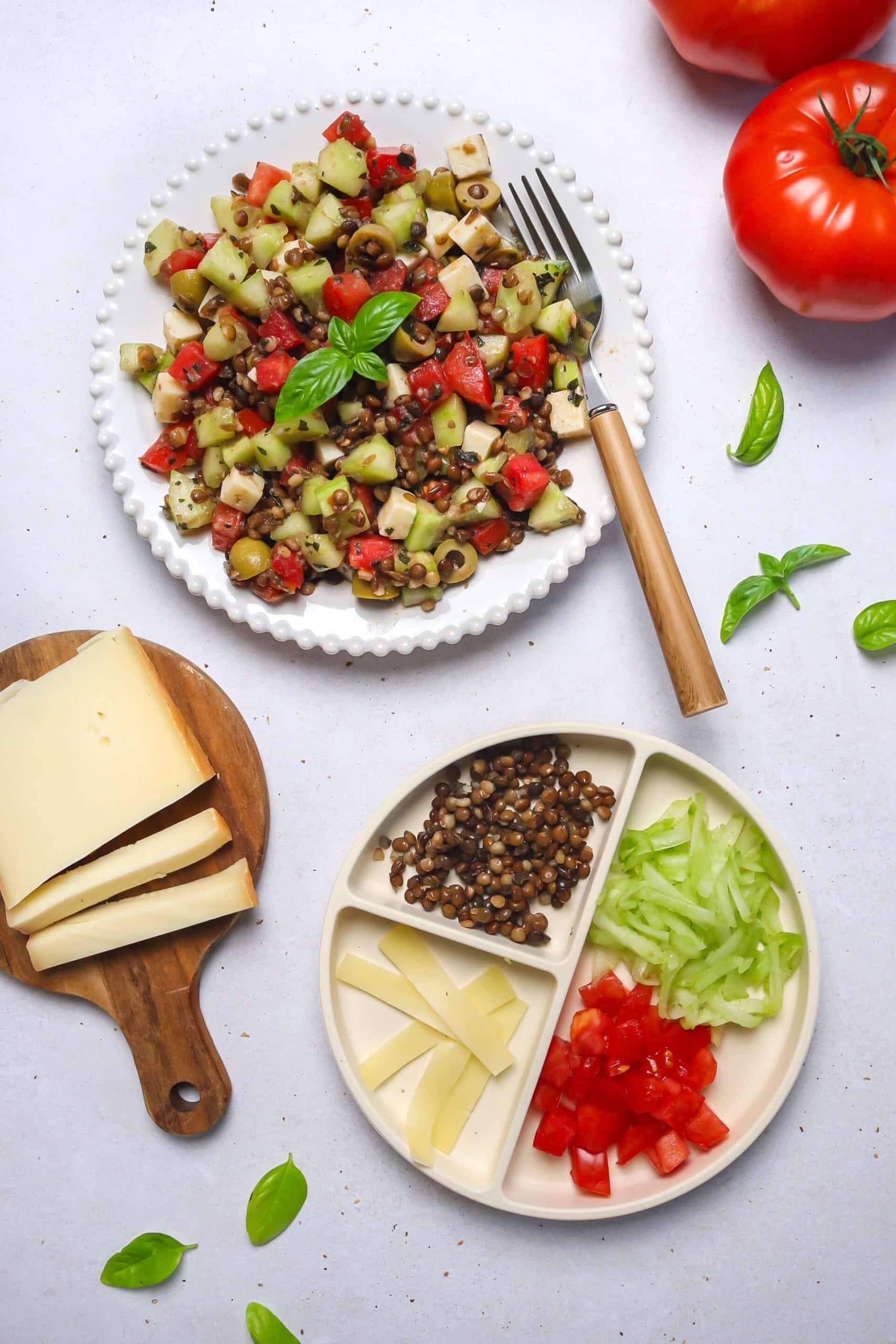 Salade estivale aux lentilles
