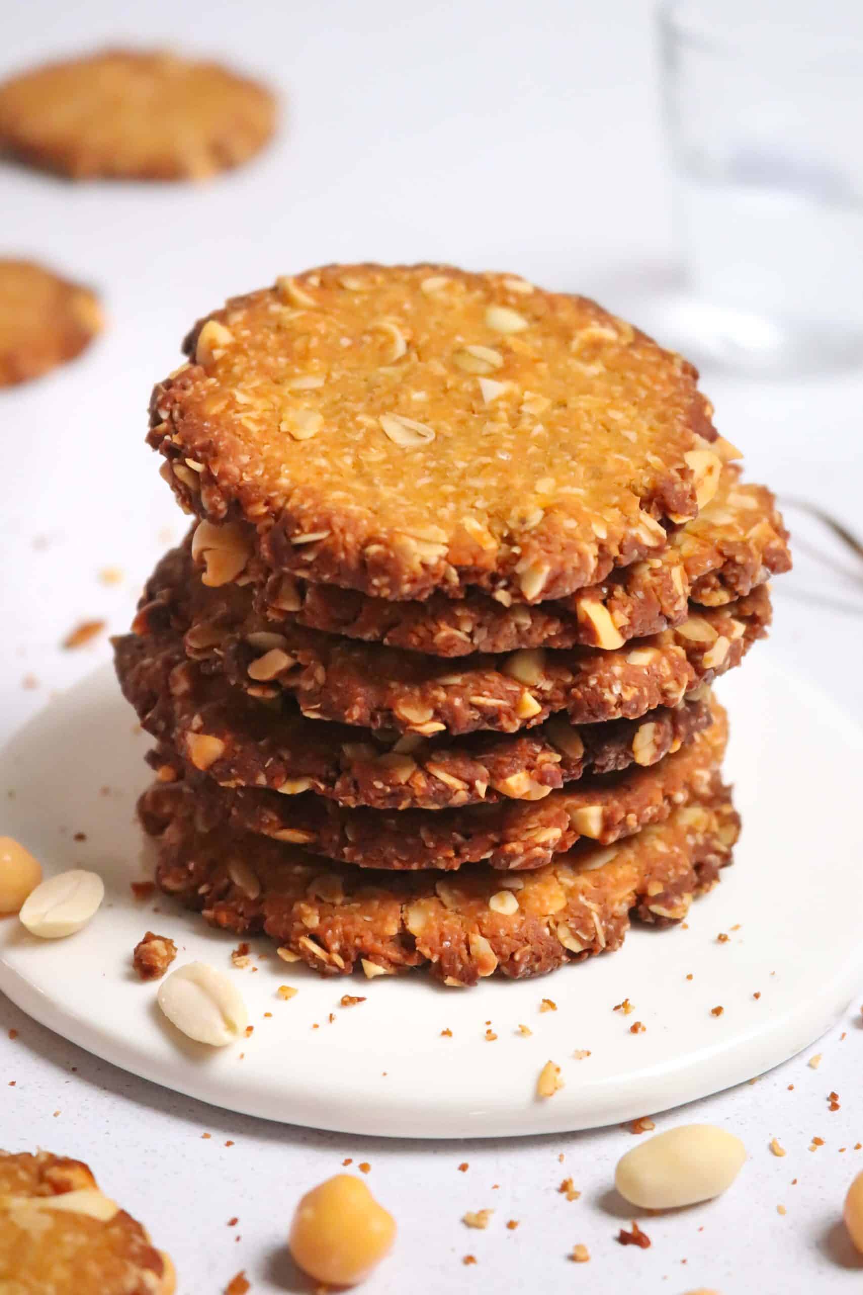 Biscuits croustillants pois chiches cacahuètes