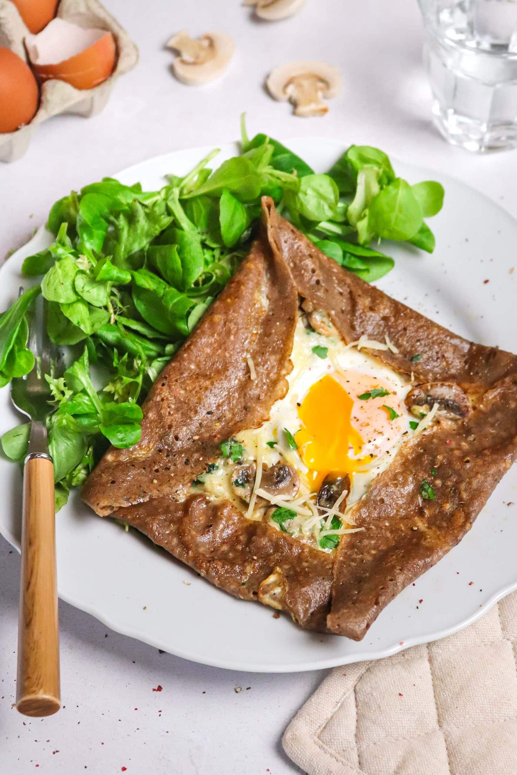 Galettes aux champignons