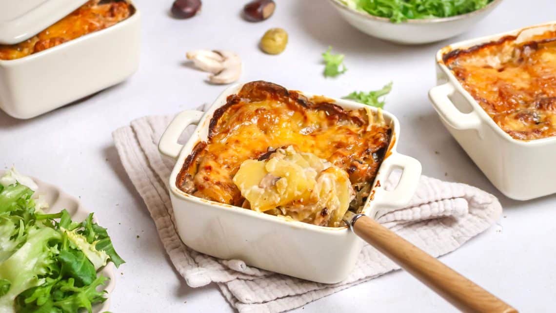 Gratin dauphinois champignons châtaignes H